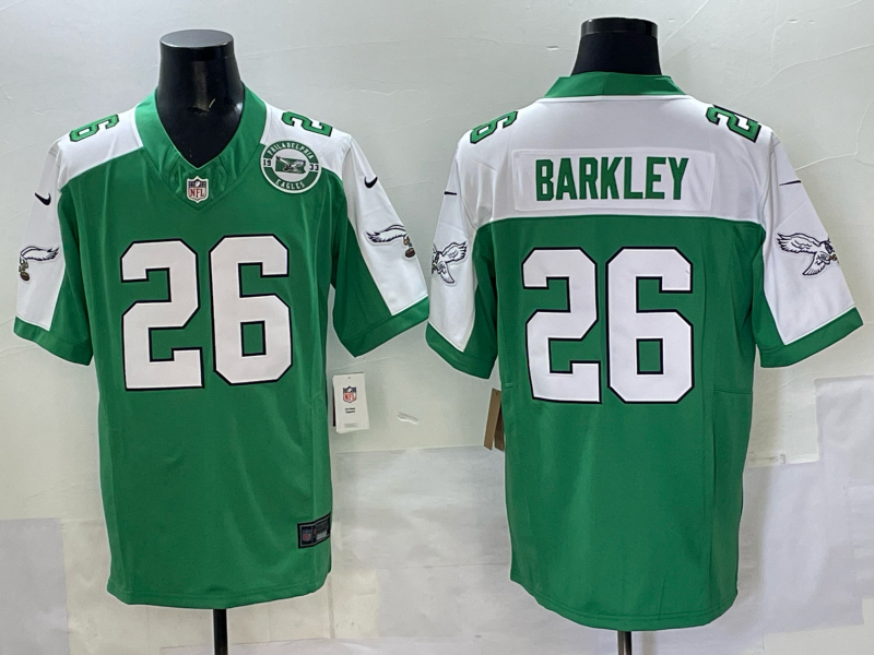 Men 2025 Philadelphia Eagles #26 Barkley green Nike Limited NFL Jersey style 002->philadelphia eagles->NFL Jersey